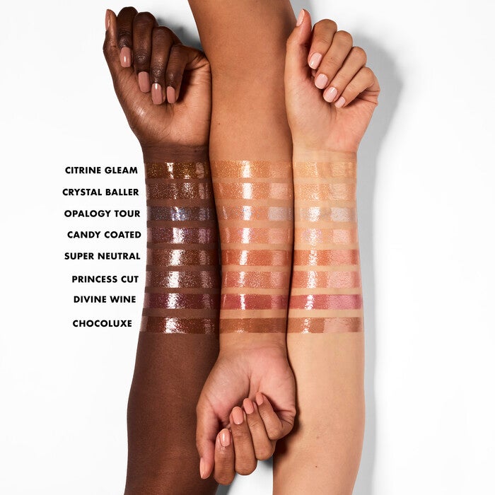 Glow Reviver Lip Oil Glimmer, Princess Cut - Pinky Beige + Multicolor Pearl